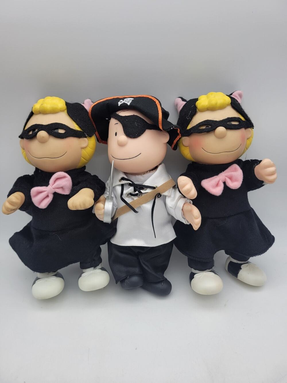 Vintage Gemmy Peanuts Halloween Figure SET 1x Charlie Brown 2x Sally RARE *READ*